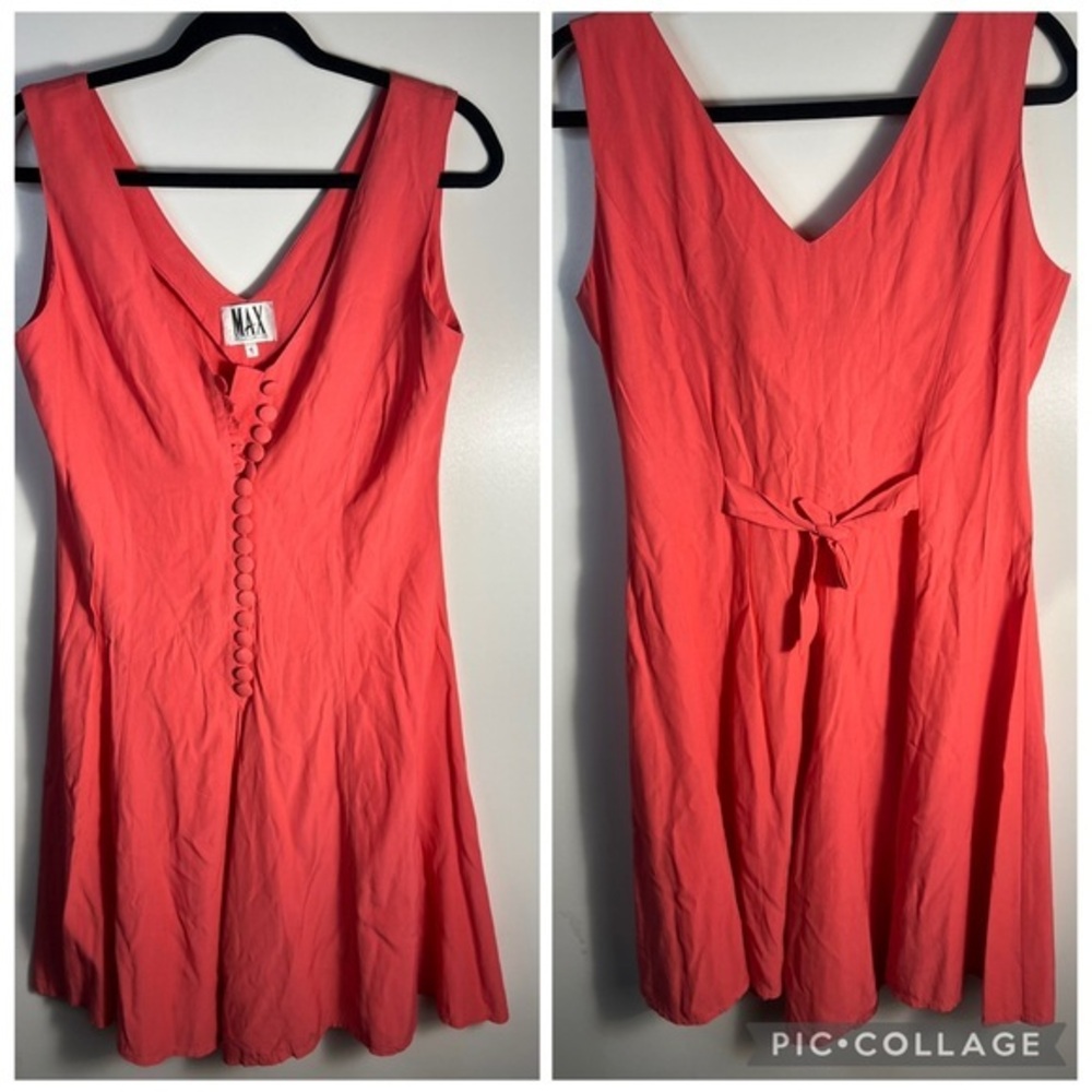 MAX Vintage Flowy Button Down Romper Sz Medium